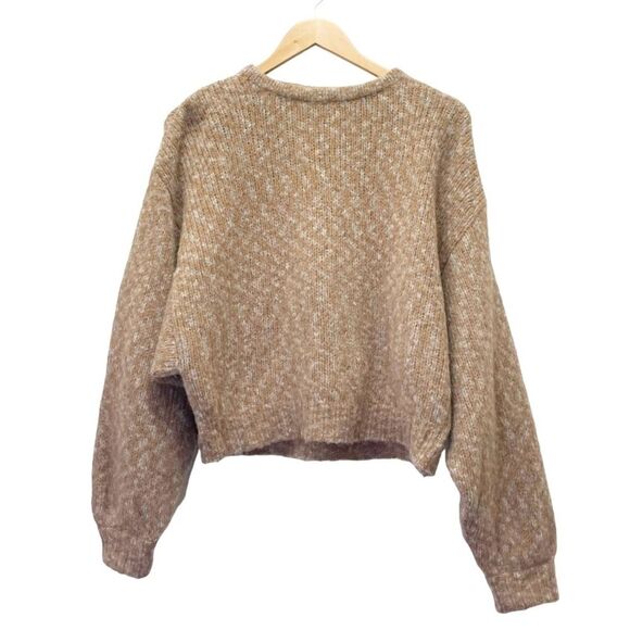 Atelier Delphine Baby Alpaca Melange Balloon Sleeve Sweater in Bambi Size XS/S - Picture 4 of 15